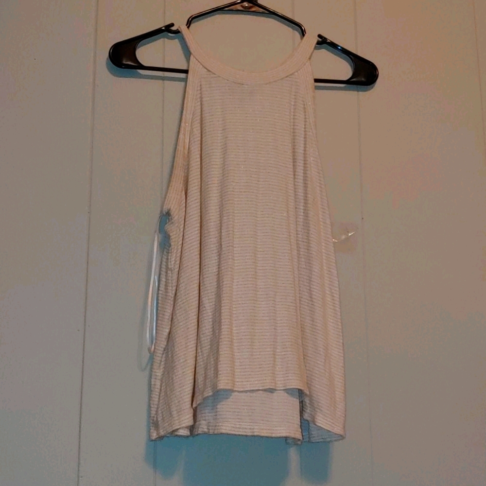 Gold striped tank